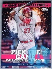 2022 Topps Home Run Challenge Code Card Mike Trout Los Angeles Angels #HRC-3